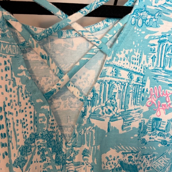 Lilly Pulitzer blue & Pink Kristen swing  Dress New York City size XS Rare 💕 - Picture 4 of 9